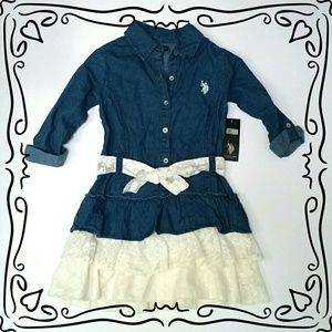 Denim and Lace Dress